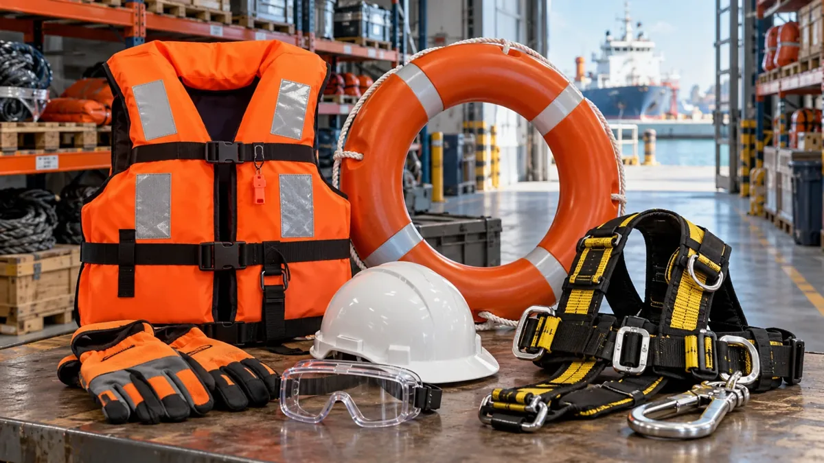 Marine lifejackets, lifebuoy and personal safety equipment